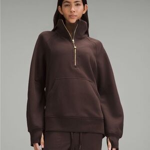 Scuba Oversized Funnel Neck Half Zip ESPR/GOLD XS/S